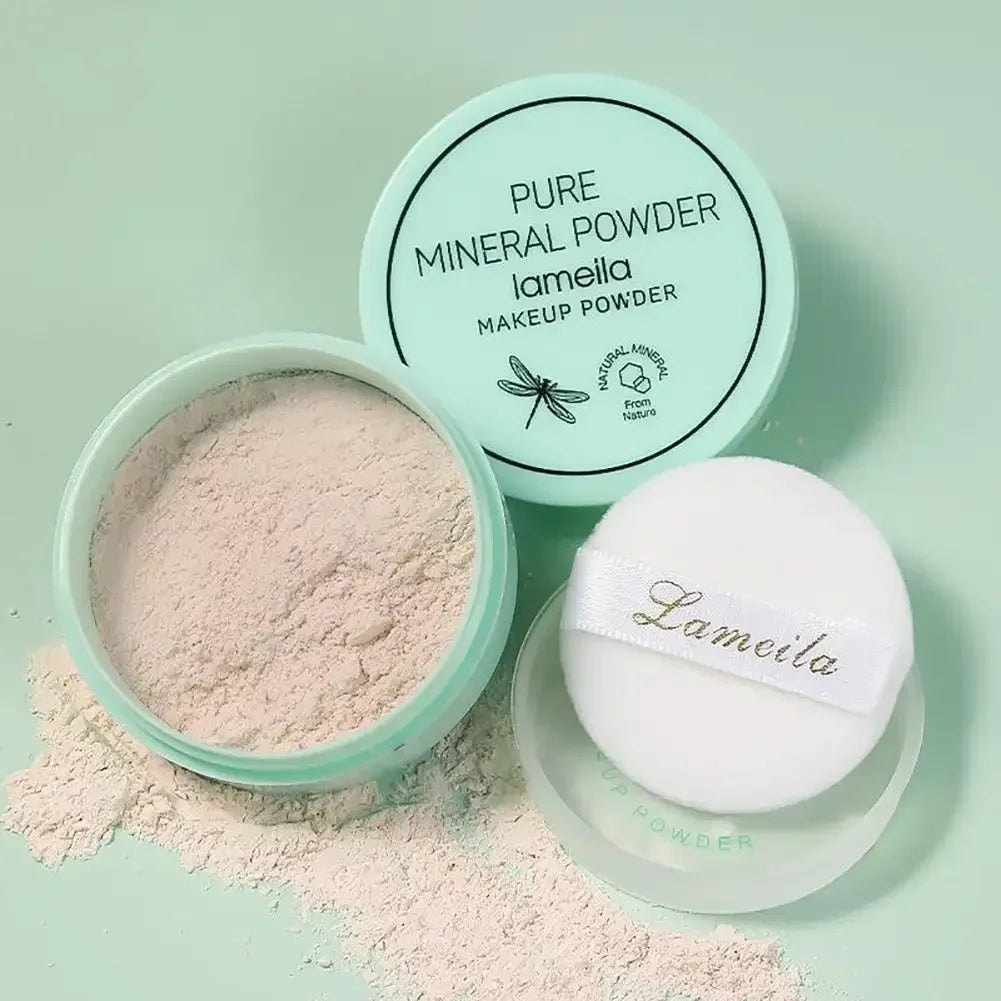 Gesichtspuder, Ölkontrolle von Poren und feinen Linien, loses Backen, Gesichtsfixierpuder, Make-up, Soft Focus Effect, Make-up-Fixierpuder