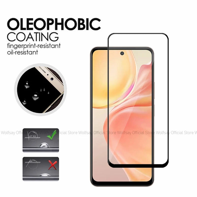 2/4PCS Gehärtetem Glas Für Vivo Y28 4G Screen Protector Vivo Y28 4G Volle Kleber Abdeckung telefon Glas Schutz Film Für Vivo Y28 4G