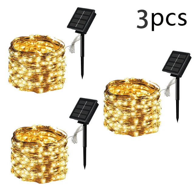 32M 300Leds Im Freien Wasserdichte Solar-Led-Licht Outdoor Girlande Solar Power Lampe Garten Lichter Weihnachten Party Garten Dekoration