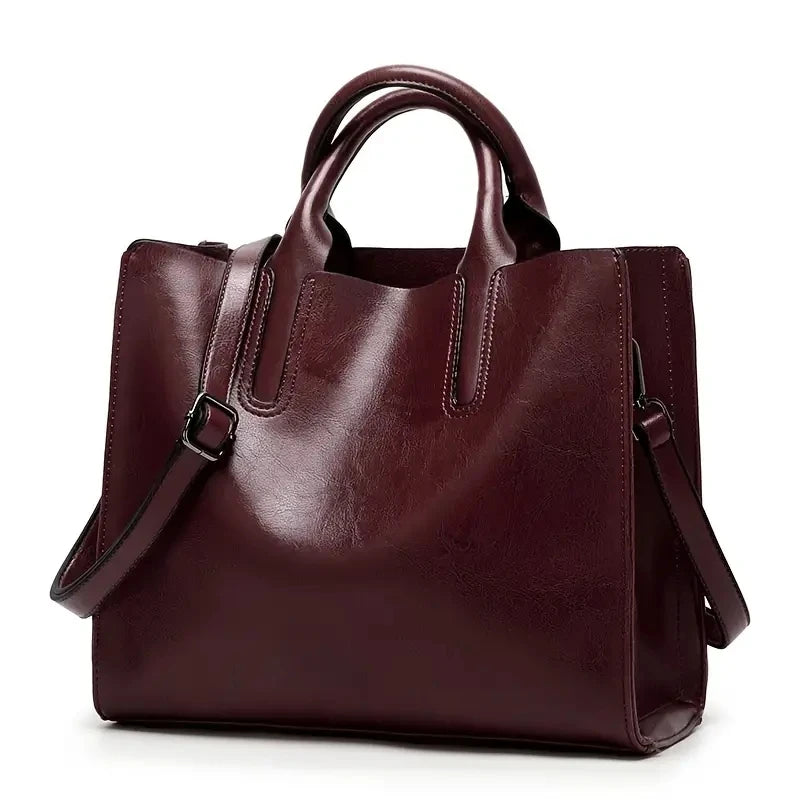 Damen handtaschen Einkaufstasche weiches Pu Leder Retro Designer große Kapazität lässig Damen Schulter Umhängetasche