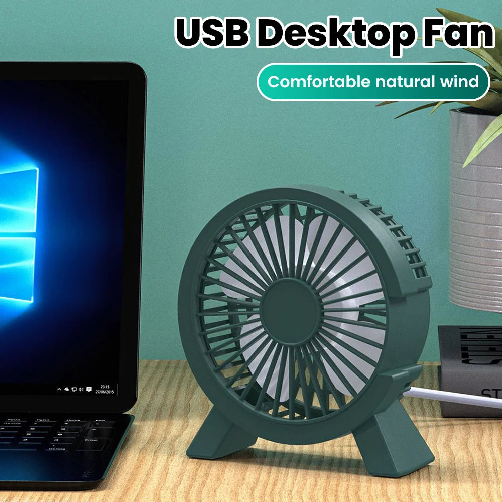 Desktop-Mini-Ventilator, USB-Aufladung, leise, energiesparend, für Zuhause, Büro, Tischventilatoren, persönliche Kühlung, Mini-Ventilator, Schreibtisch-Standventilator, Plug-and-Play