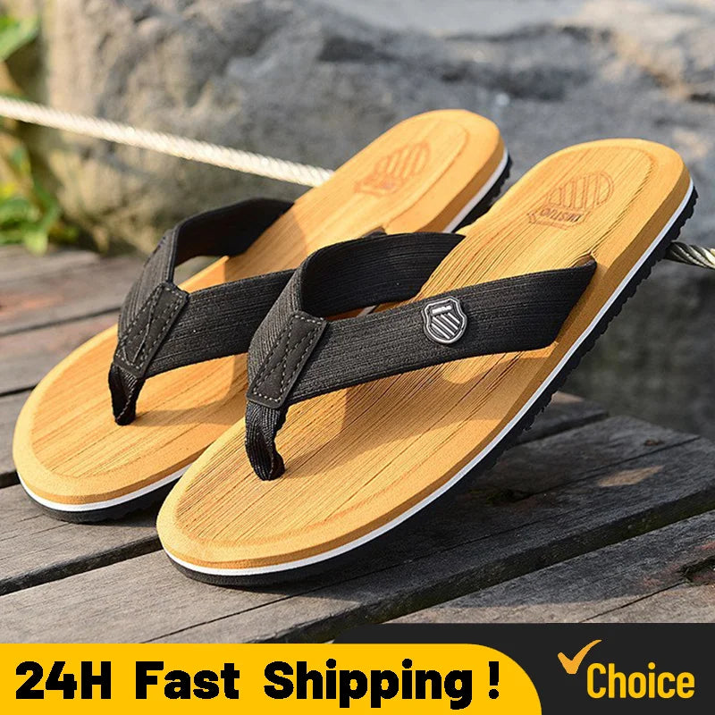 2023neue Männer Hausschuhe Eva weiche Seiten Schuhe Garten Sandstrand Schuhe Keile süße Sandalen Anti-Rutsch-Plattform Flip Flops für Stenio