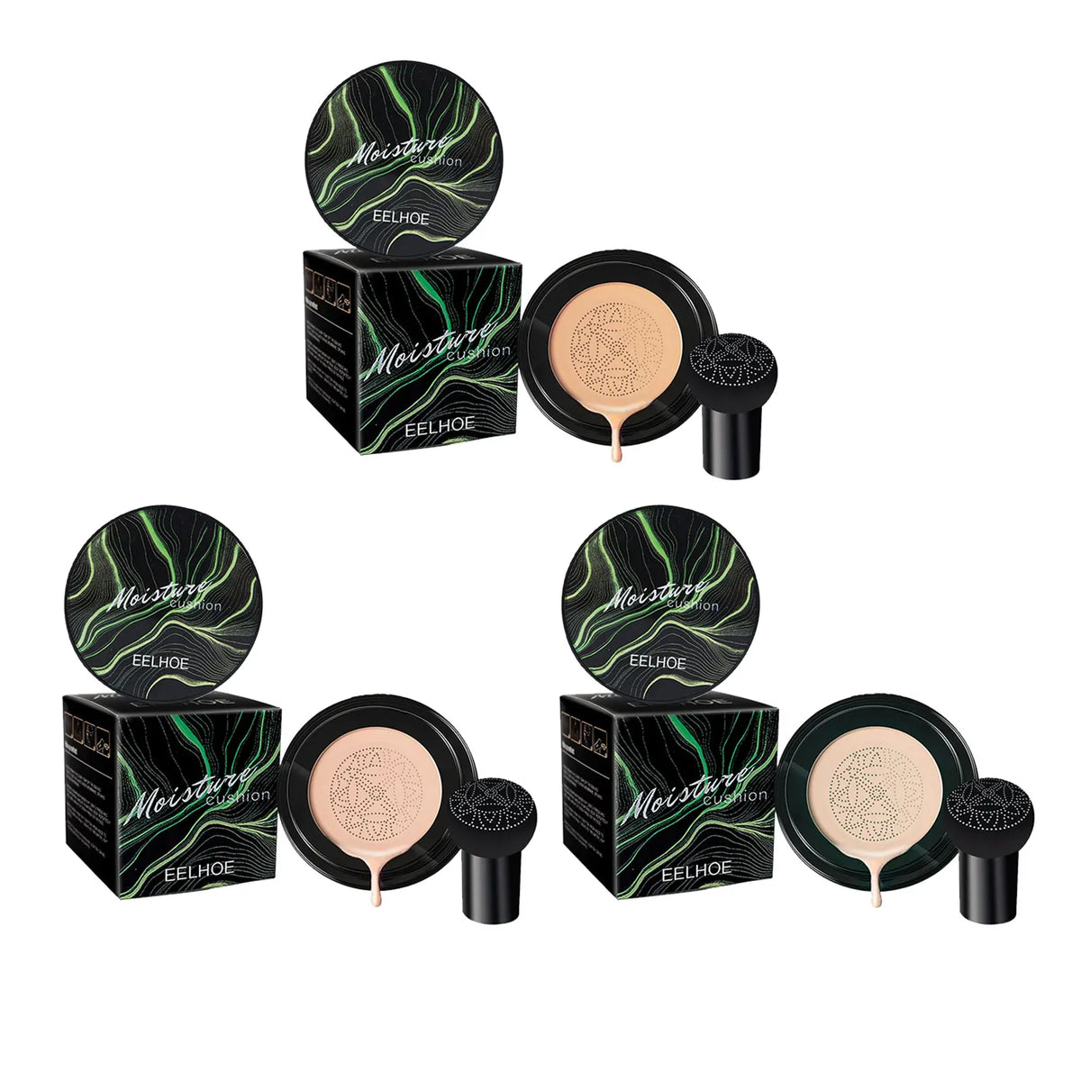 EELHOE Pilz Luftkissen CC Creme Pilzkopf Wasserdicht Erhellen Basis Make-Up Kosmetik Professionelle Concealing Foundation
