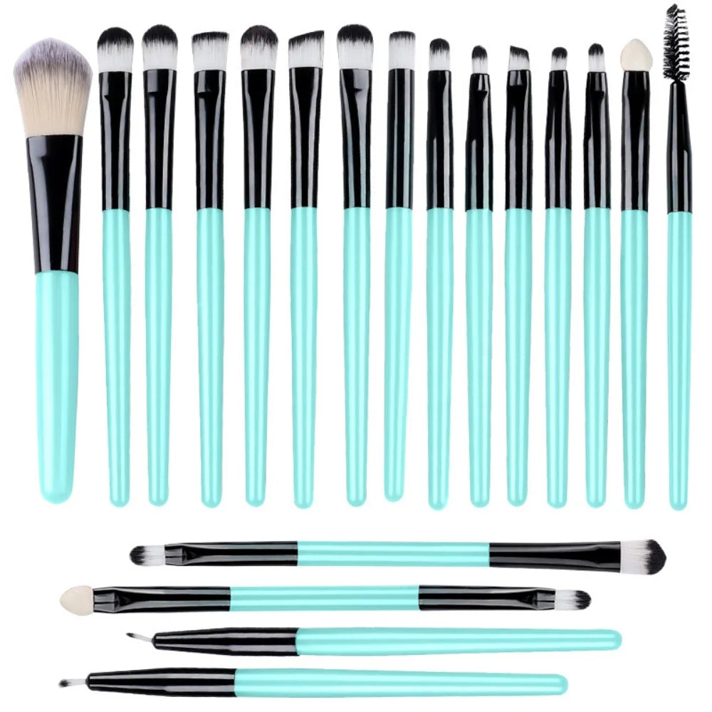 20-teiliges Weiches Make-up Pinsel Set Augendetail-Pinsel Lidschatten Unterlid Wischpinsel Eyeliner Pinsel Perfekte Werkzeuge für Augen-Make-up