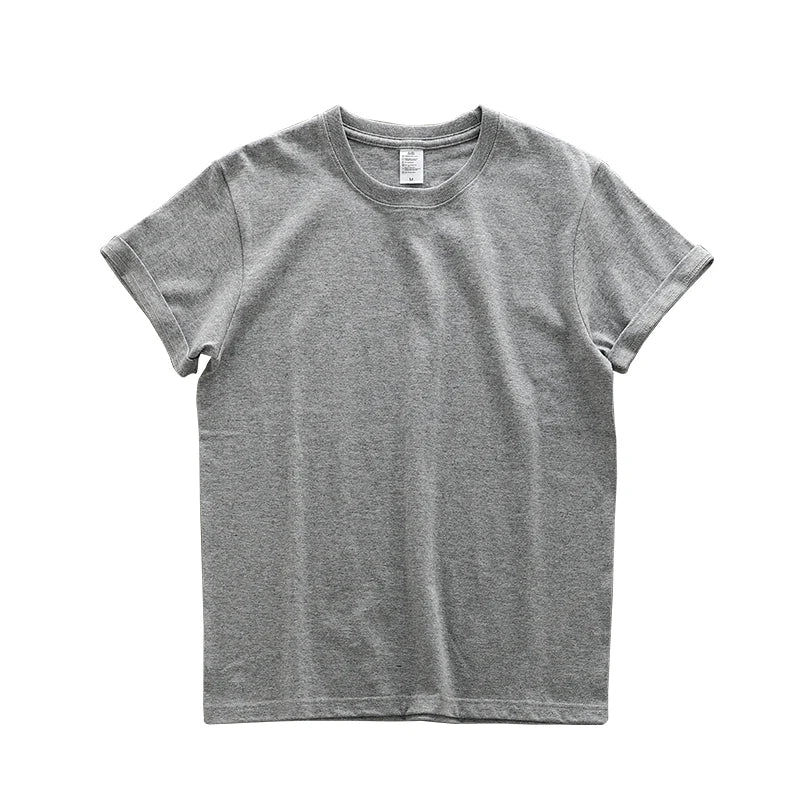 Dukeen 280gsm übergroße schwere T-Shirt für Männer Sommer Kurzarm T-Shirt Baumwolle einfarbig Top lässig T-Shirts ein Stück