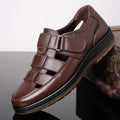 Herren-Slipper mit Aussparungen, Sommerliche Bequeme Atmungsaktive Lochschuhe, Rutschfest für Outdoor & Autofahren-XH9608