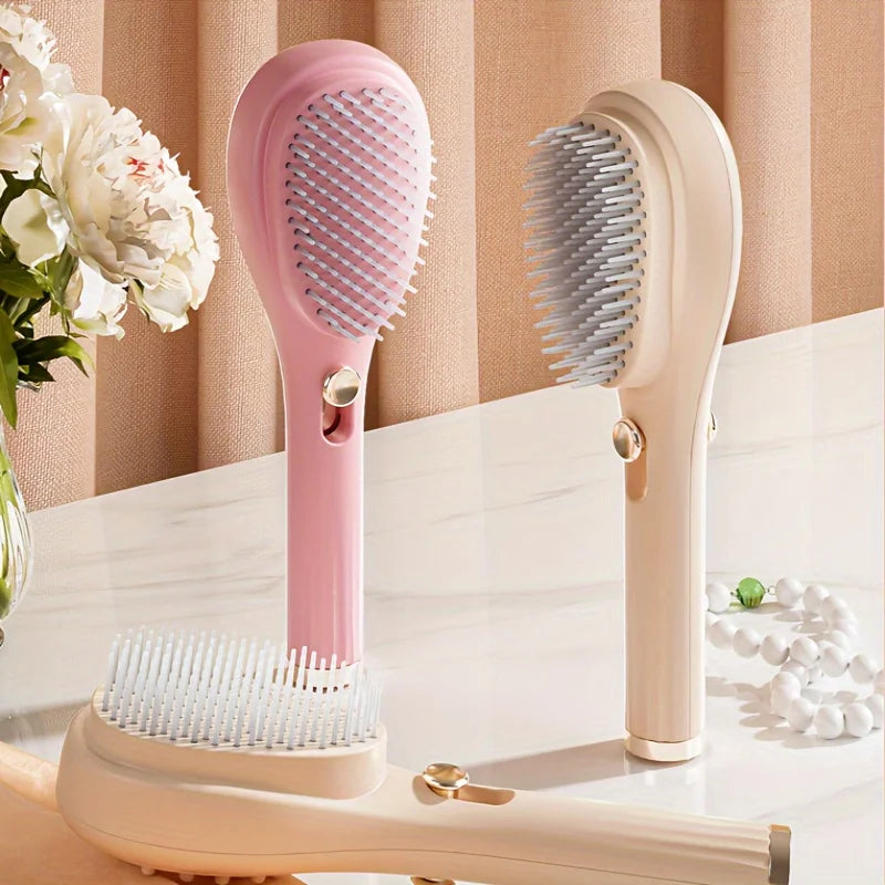 1 Stück magischer einziehbarer Haarkamm – antistatische Kopfhaut-Massage- und Entwirrungsbürste für alle Haartypen, Urlaubsgeschenkbox, Beauty-Tool