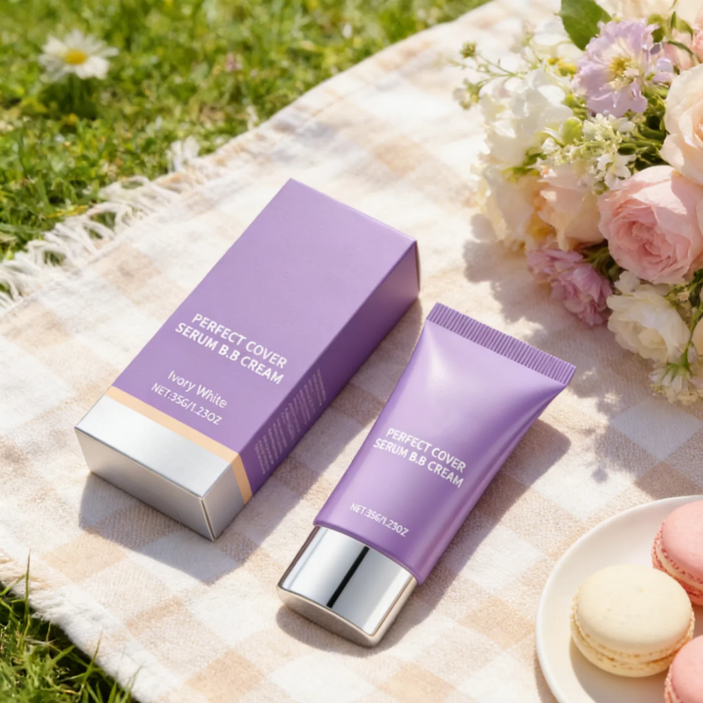 BB-Creme Langanhaltend Feuchtigkeitsspendend Ölkontrolle Pflegt Trockene Haut Volle Abdeckung Farbwechsel Wasserfest Flüssiges Make-up Foundation Serie