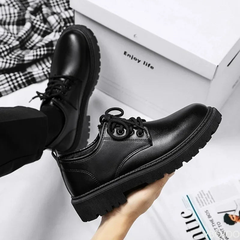 Business-Büro Formelle Kleidung Lässige Schnürschuhe für Herren Frühling und Herbst Mode Neue Atmungsaktive Rutschfeste Herrenschuhe 2026