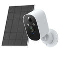XVIM Drahtlose WIFI-Kamera für den Außenbereich, 1080P, kabellose Heimsicherheitskamera, solarbetrieben, mit Flutlicht, Nachtsicht, lokaler Alarm