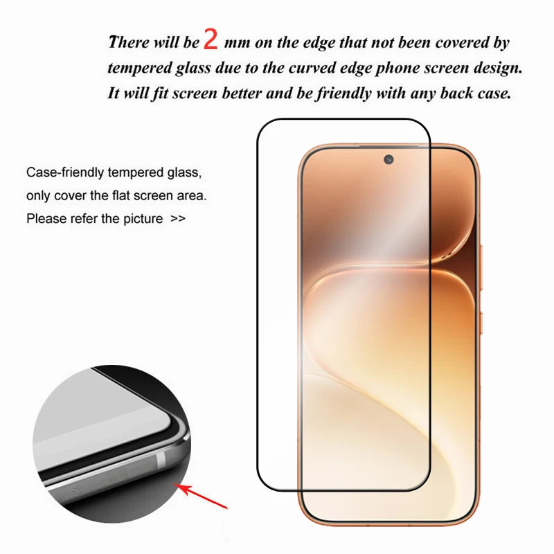 6in1 Schutzglas für Honor 600, für Honor 600 Pro, gehärtetes Glas, 2.5D, vollflächig klebend, Displayschutzfolie für Honor 600, Linsenschutzfolie