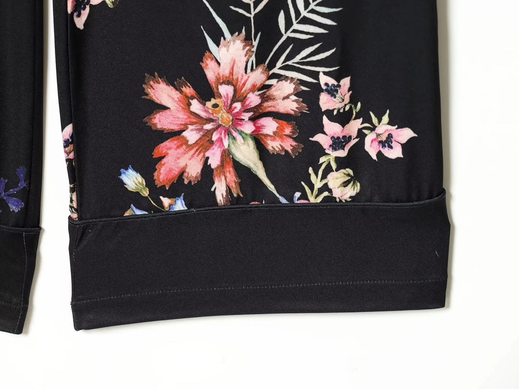 KONDALA Lässig-Schicke Damen-Print-Anzüge mit V-Ausschnitt, Langarm, Schnürung, Lockerer Blazer und Weite Hose – Neue Mode 2026 für Damen – Urlaubs-Sets