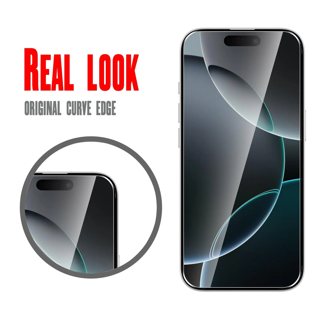 Displays chutz folie für iPhone 16 Pro gehärtetes Glas Kristall HD 9h transparente Anti-Kratz-Hülle freundlich hoch Aluminium