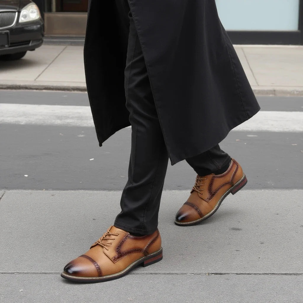 Herrenschuhe Komfortabel Stilvoll Business Gentleman Herren Lederschuhe