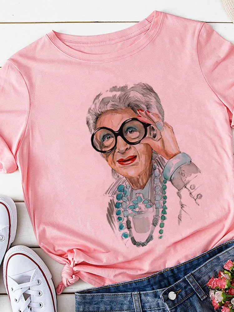 Gelbes Kurzarm-T-Shirt für Damen, lässige Damenoberteile, Harajuku-Streetwear, Sommerdruck, Drop Ship
