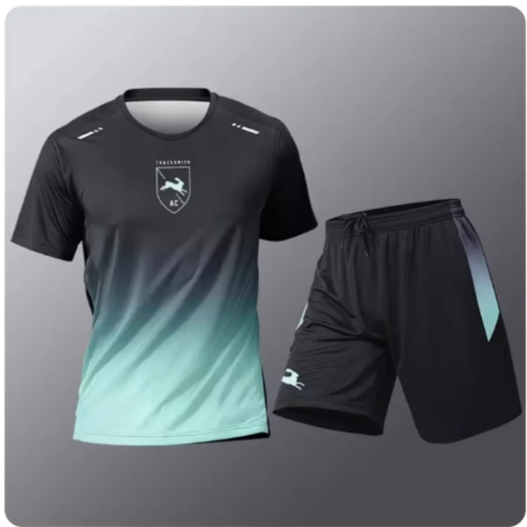 Sommer Fitness Männer laufen Kurzarm T-Shirt + Shorts zweiteiliges Set Sportswear Casual Fitness Sport schnell trocknende Sets S-4XL