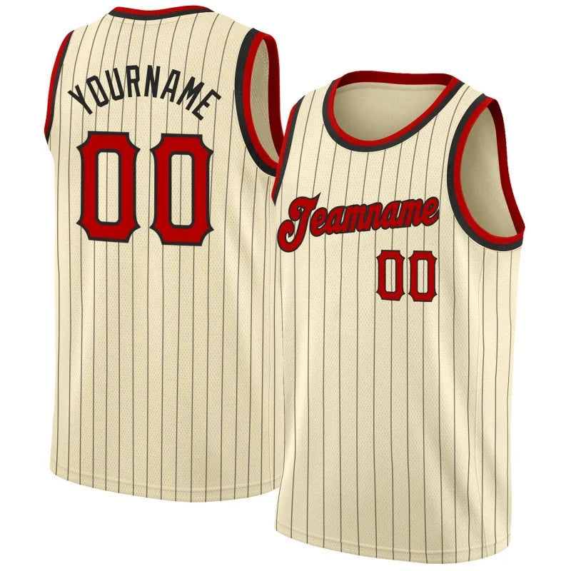 Benutzerdefinierte Name Team Nummer Basketball Jersey Shirts Streifen Muster Sportswear Vintage 3DPrint Sommer Tank Top Weste Drop Shipping