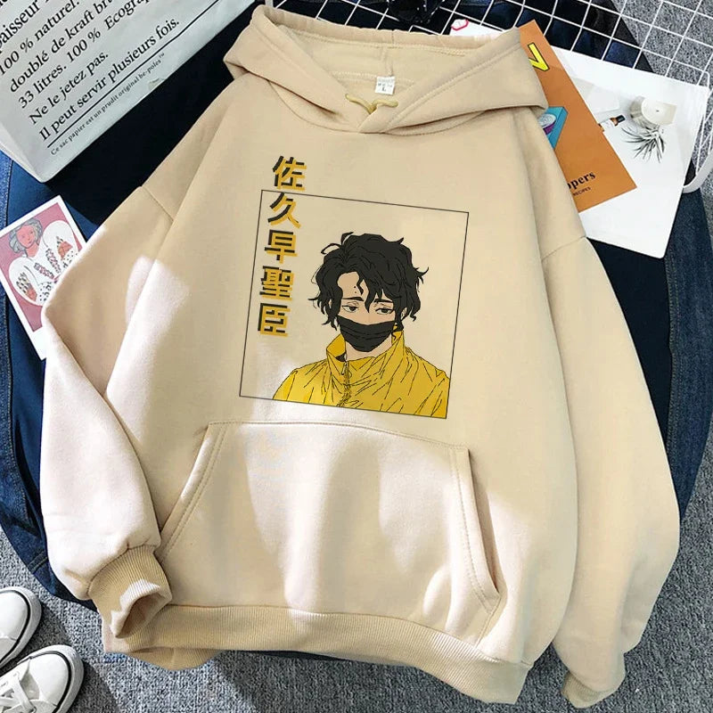 90er Jahre japanische Anime Haikyuu Hoodies Frauen lustige Karasuno Fly High Grafik Streetwear Winter warme Mode männliche Sweatshirts Unisex