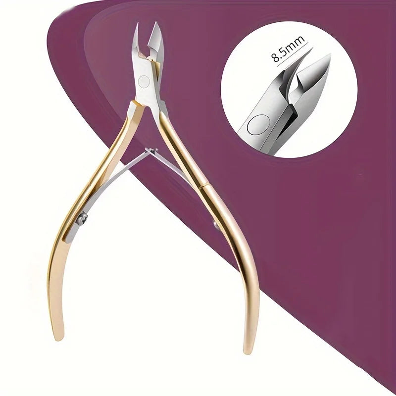 1 Stück bunte Scherenzange, Clipper-Zange, bunter Nagelhaut-Entferner für abgestorbene Haut, transparentes Nail-Art-Werkzeug für Schönheitssalon