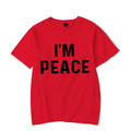 Paar T-shirt Ich bin Frieden/Ich komme in Frieden Gedruckt Kleidung Liebhaber T-shirt Sommer Mode Kurzarm T-shirts Marke Frauen paar Top