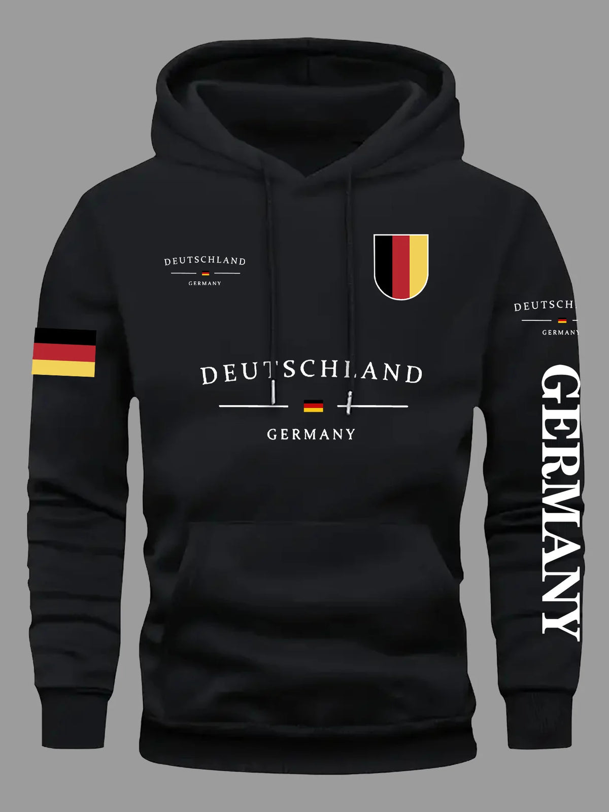 DEUTSCHLAND Flagge Herren Damen Hoodie Outdoor Street Sports Trikot Rennteam Training Fans Frühling Herbst Winter Sweatshirt