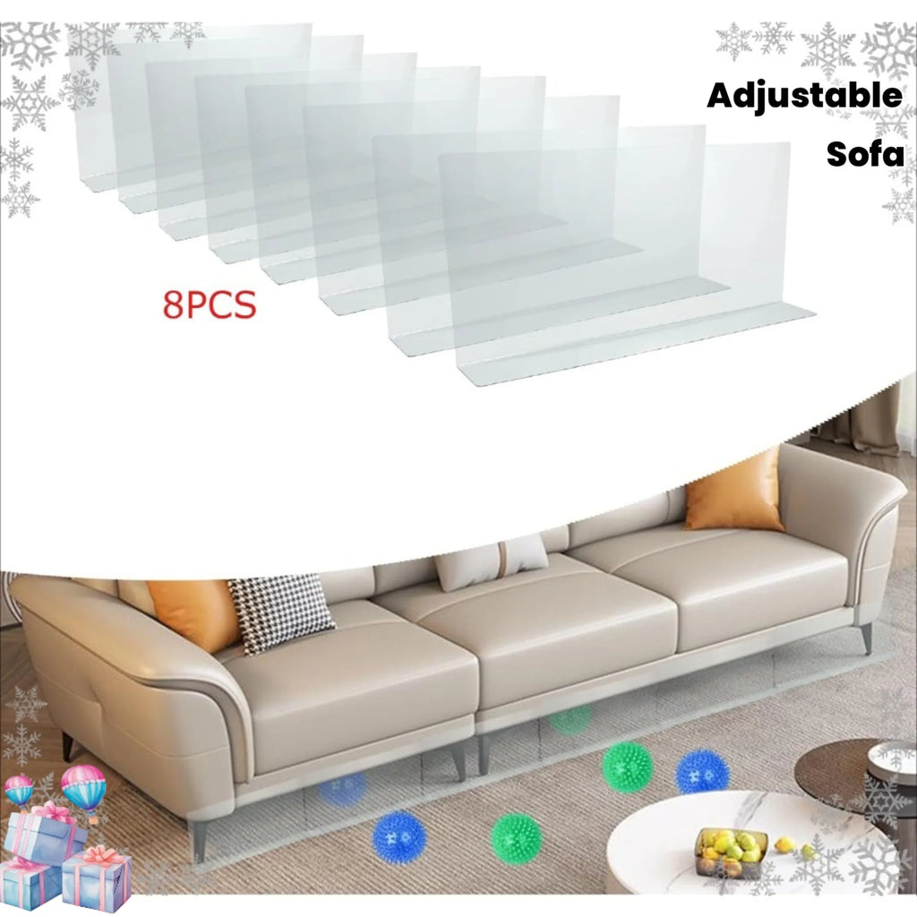 8er-Pack Haustiersichere Spaltabdeckung Verstellbare Barriere für Sofa und Bett mit Starkem Klebstoff Einfache Installation