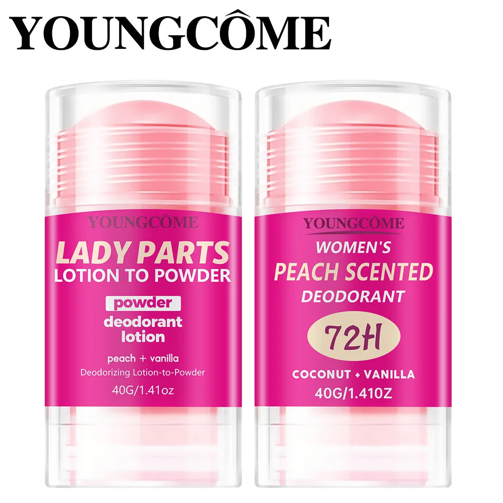 Körpergeruchsentferner Antitranspirant Stick Pfirsich Deodorant Achselentfernung für Frauen Mann Honig Pfirsich Stick Deodorant Stick 40g