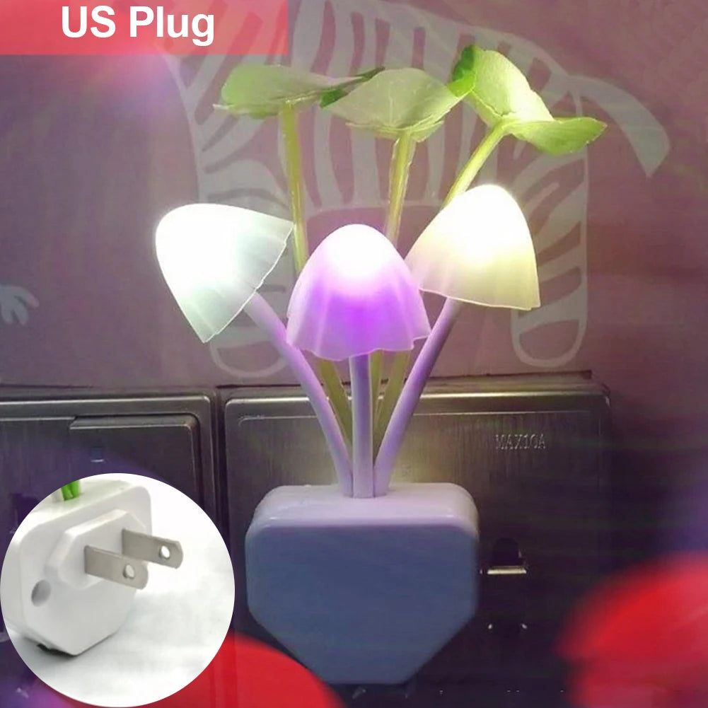20 V 3 LED Wand Licht-steuerung Sensor Nachtlicht Induktion Traum Pilz Lampe Hause Schlafzimmer Dekoration EU & UNS Stecker