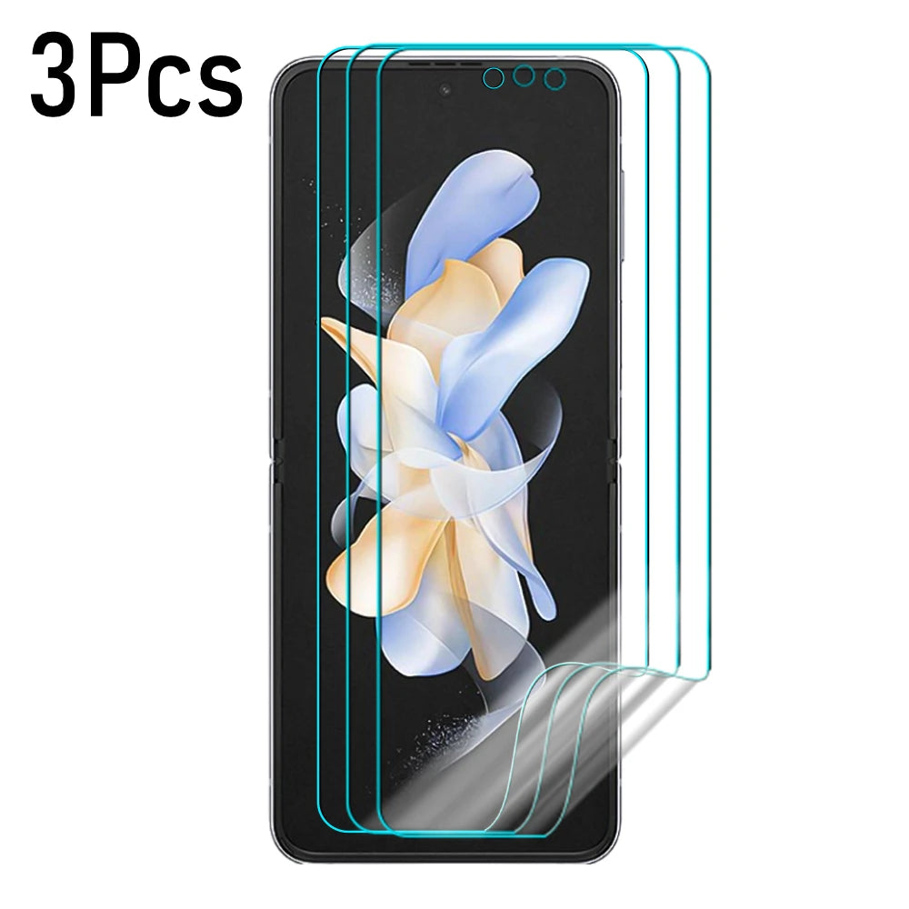 12 in 1 Flip5 Displayschutzfolie für Samsung Galaxy Z Flip 5G, weiches HD-Scharnier, schützende weiche, kratzfeste Hydrogelfolie für ZFlip5