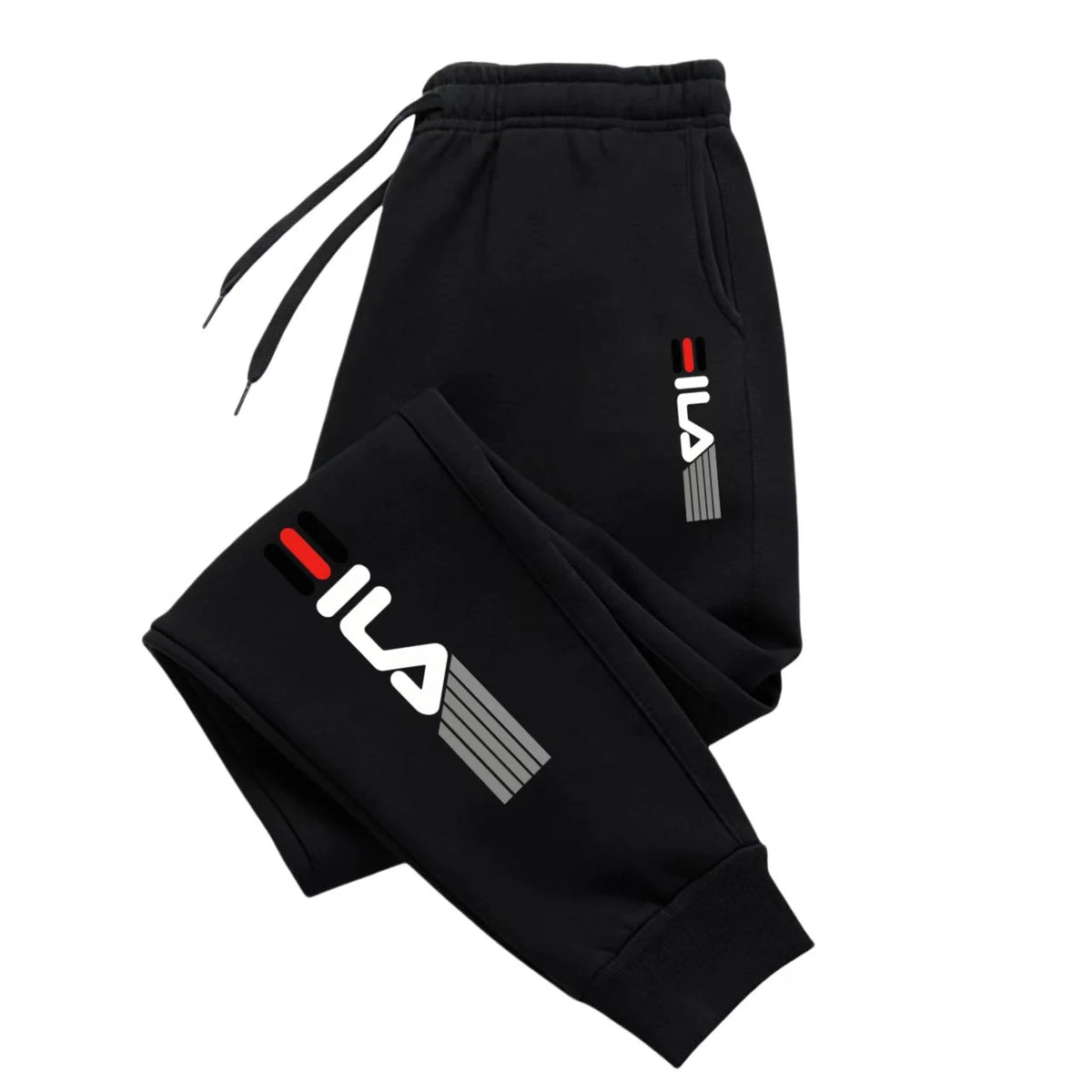 Herren Herbst- und Winter-Trendhosen, Jogginghosen, elastische Sport-Freizeithosen mit elastischem Bund, lockere Fitness-Sweatpants.