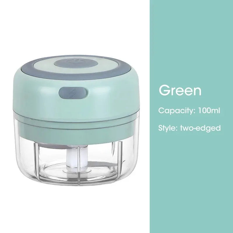 Elektrischer Mini-Knoblauchzerkleinerer 100ML/250ML Lebensmittelzerkleinerer Knoblauchpresse USB Tragbarer Kleiner Küchenprozessor für Gemüse