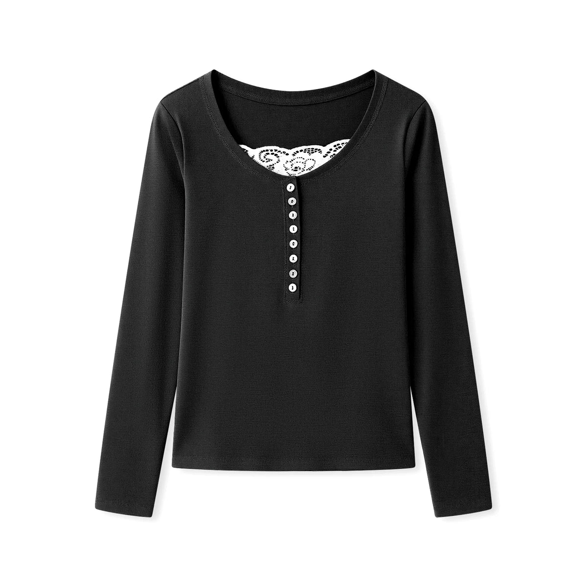 Frauen Frühling Herbst Shirts Y2K Ästhetische Grunge Shirts Langarm Spitze Patchwork Tops 90er Jahre Vintage Fee Harajuku Bluse