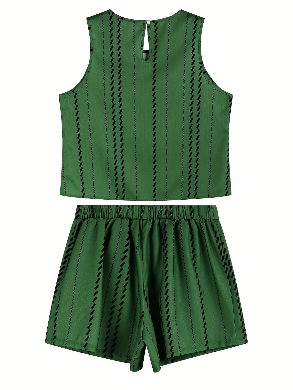Olive Drab Damen-Set, groß, gewebt, lässig, bequem, modisch, Übergröße, Outfit, Damenbekleidungsset Olive Drab