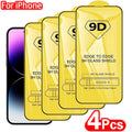 2/4PCS 9D Gehärtetes Glas Für iPhone 14 13 12 11 Pro Max Screen Protector Für iPhone 7 8 Plus X XR Xs Max Schutz Glas Film