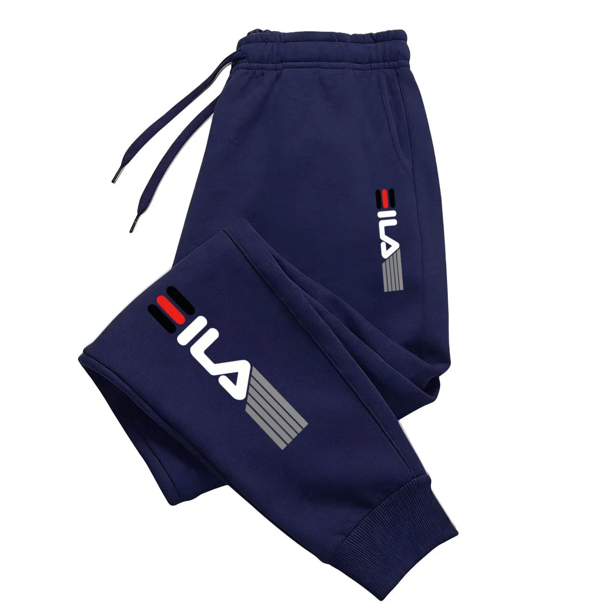 Herren Herbst- und Winter-Trendhosen, Jogginghosen, elastische Sport-Freizeithosen mit elastischem Bund, lockere Fitness-Sweatpants.