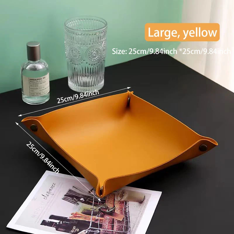 Wohnzimmer Eingang Schlüssel Aufbewahrungsbox Leder Desktop Kosmetik Aufbewahrungsbox Diverse europäische Tablett Aufbewahrungsbox