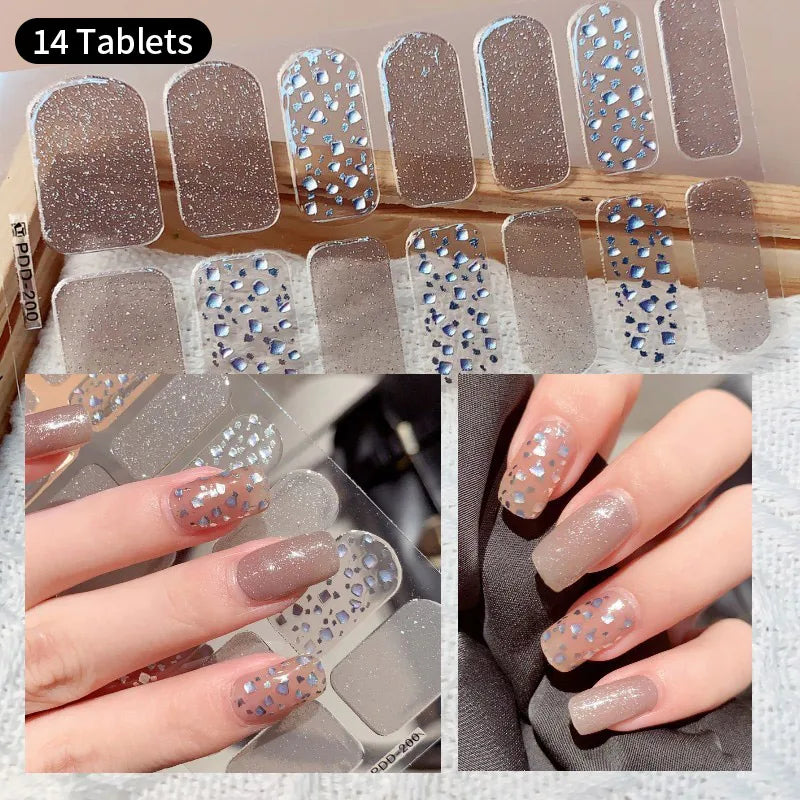 16 Tipps weinrote Nagelaufkleber, langlebig, einfarbig, volle Nagelfolien, selbstklebender Slider, Nagelkunst, DIY-Aufkleber, Maniküre-Dekor
