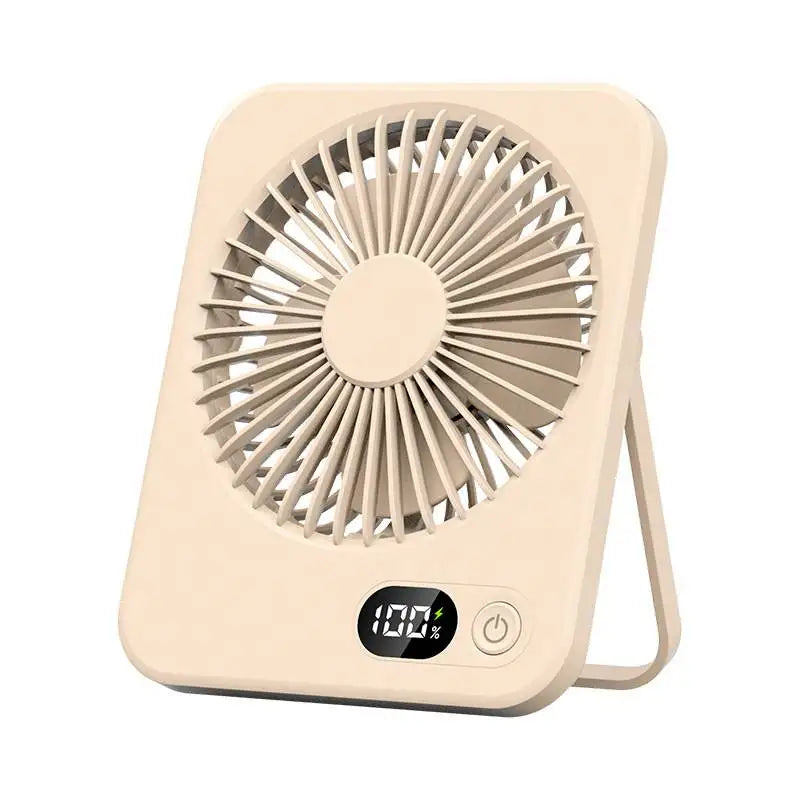 Faltbarer 5-Gang-Ventilator, ultradünn, geräuscharm, starker Wind, tragbar, USB-wiederaufladbar, für Schreibtisch, Wand, Deckenmontage, Kühlung, für den täglichen Gebrauch zu Hause ﻿