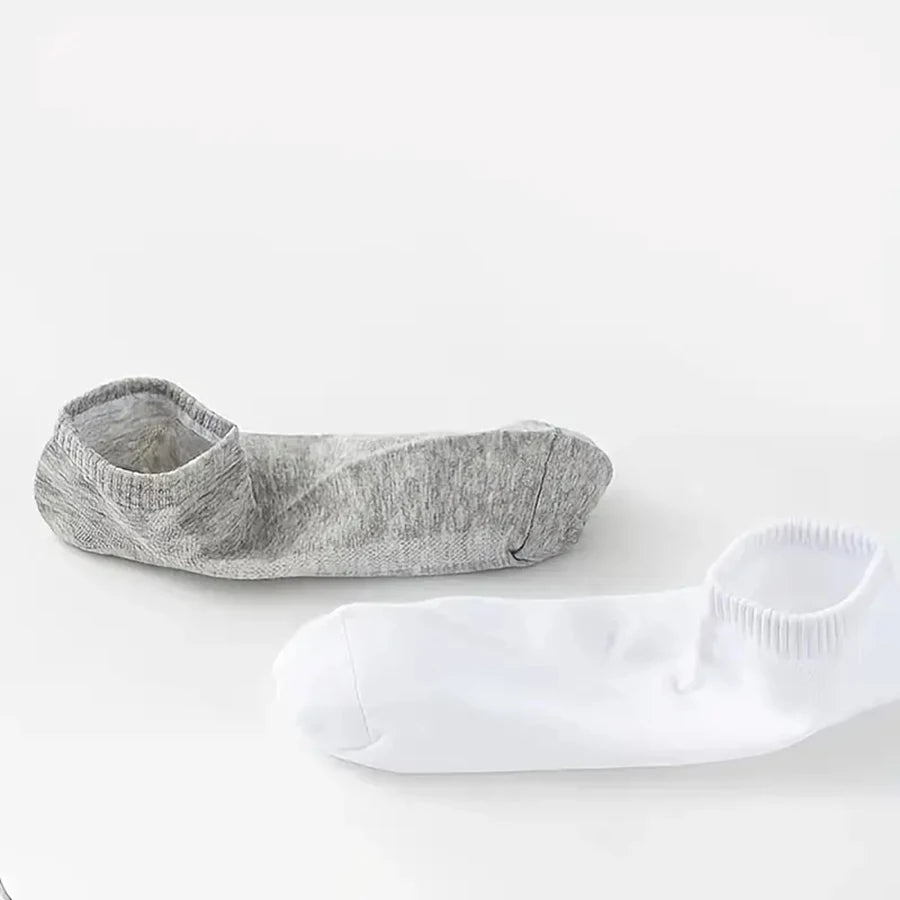 5 Paar Herren-Bootssocken, Business, Sport, Schweißabsorption, reif, Sommer, Herbst, einfarbig, kein Pilling, vielseitige Söckchen