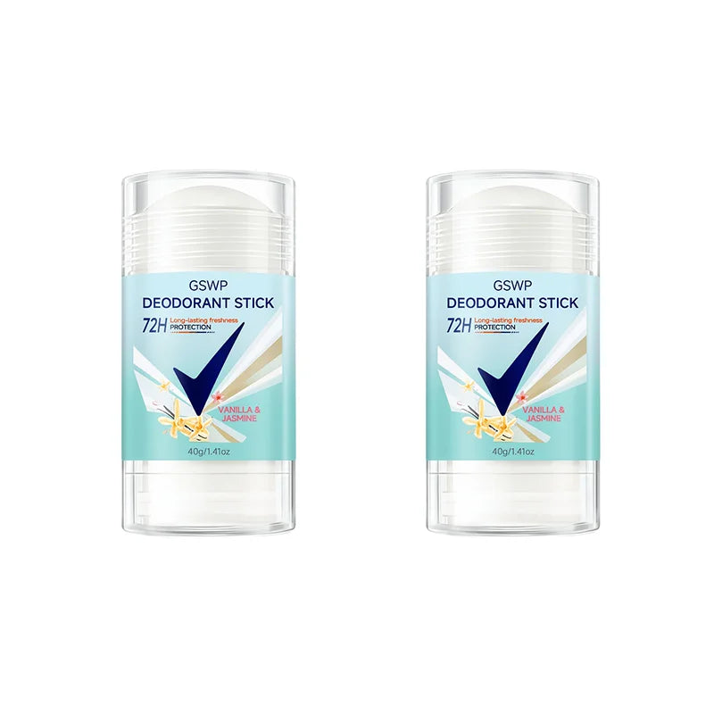 GSWP Vanille & Jasmin Deodorant Stick, 72-Stunden Langanhaltende Frische, Geeignet für den Ganzen Körper. 40g/80g