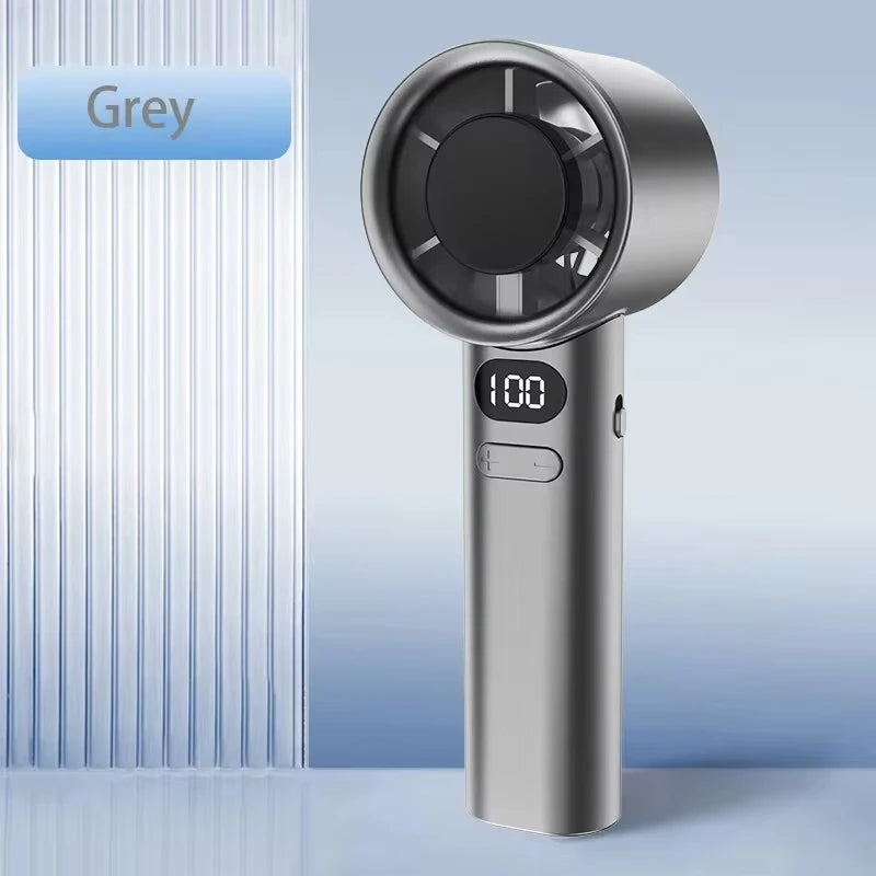 Lenovo Mini-Handventilator, 120 Geschwindigkeiten, tragbare, blattlose Tischventilatoren, wiederaufladbar, sofortige Kühlung mit Eismodus, für Männer und Frauen, neu
