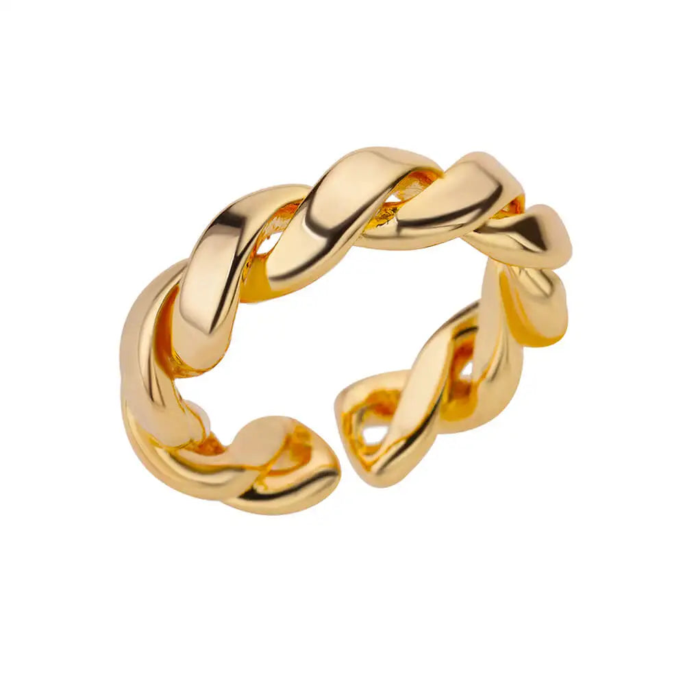 Edelstahl Runde Ringe Für Frauen Zirkon Geometrische Gold Farbe Kristall Ring Ästhetischen Hochzeit Schmuck Geschenk Bague Femme