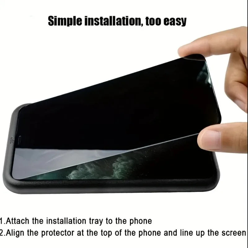 2 Stück Sichtschutzfolie für iPhone 17 16 15 14 Pro Max 16 15 14 PlusTempered Glass für iPhone 11 12 13 Pro XR XS Max Glas