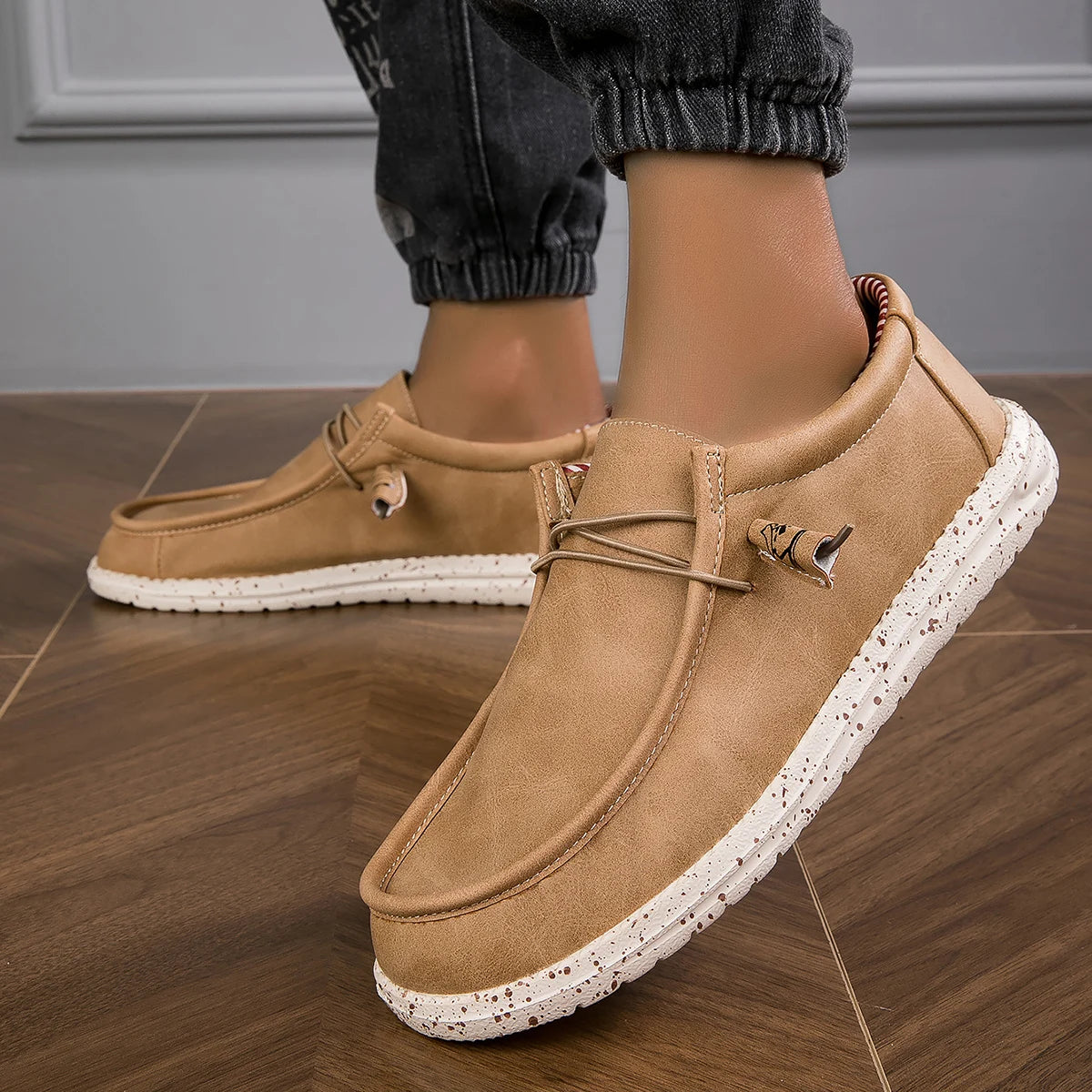 Herren High-End Business Casual Schuhe Modische Slipper Saisonale Freizeit-Lederschuhe Leichte Komfort-Fahrschuhe