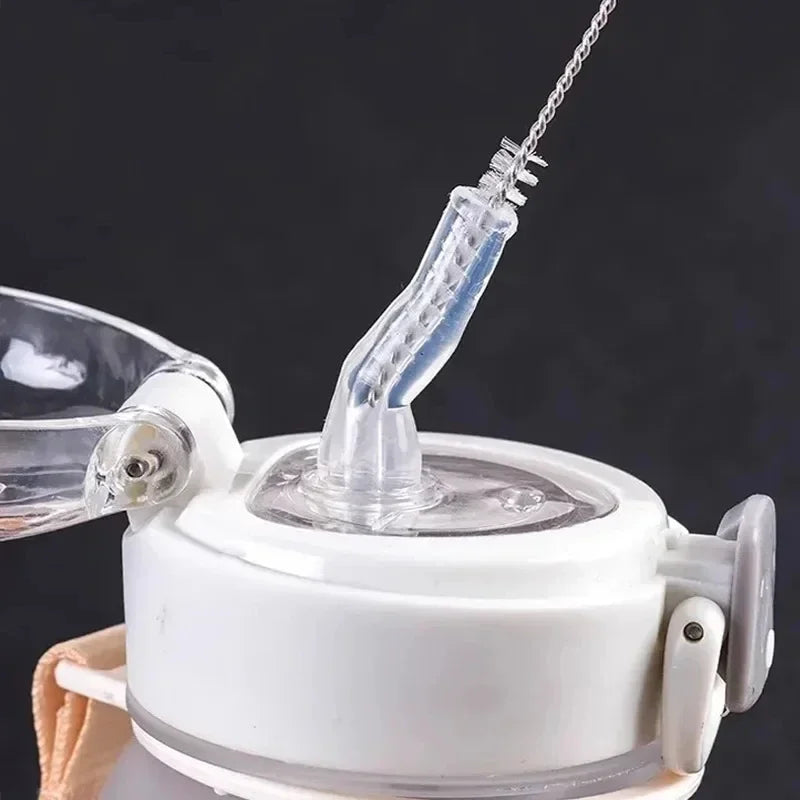 50/1 stücke Edelstahl Stroh Reinigung Pinsel Langen Griff Trinken Strohhalme Rohr Rohr Reiniger Pinsel für Baby Tasse Flaschen saubere Werkzeuge