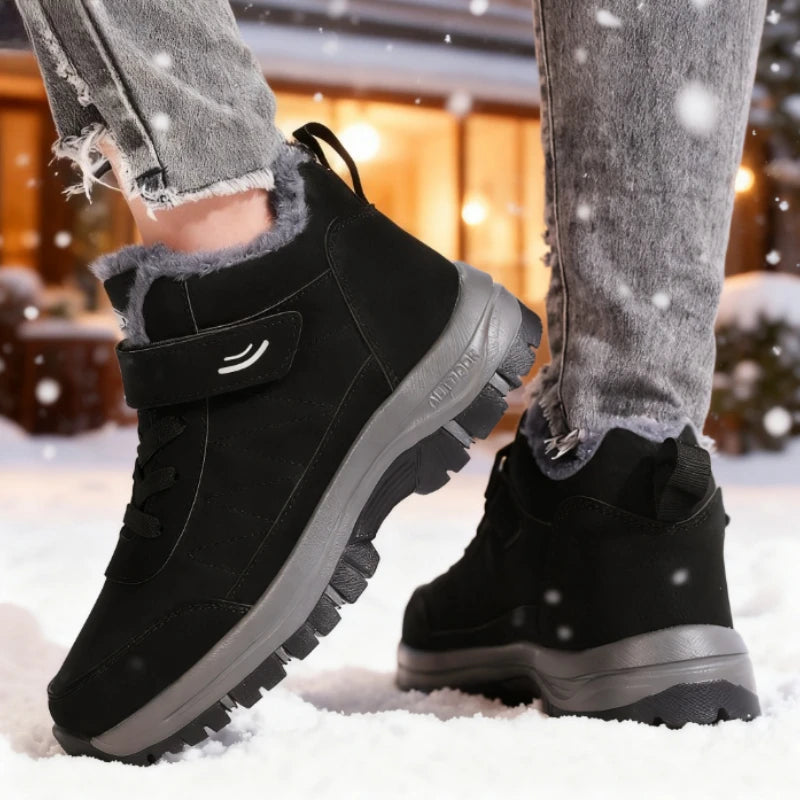 Modische Damen-Turnschuhe für Herbst und Winter, bequem gefüttert, rutschfest, weiche Sohle, ältere Schuhe, neue warme flache Sportschuhe