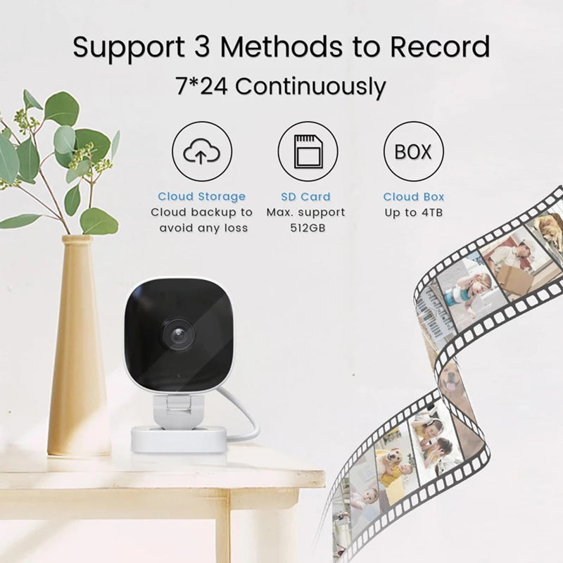 Intelligente drahtlose Full-HD-Kamera, Weitwinkel-Bewegungserkennung und Rekorder, Audio-Video für Nachtsicht, Heimsicherheit, Mikro-Camcorder