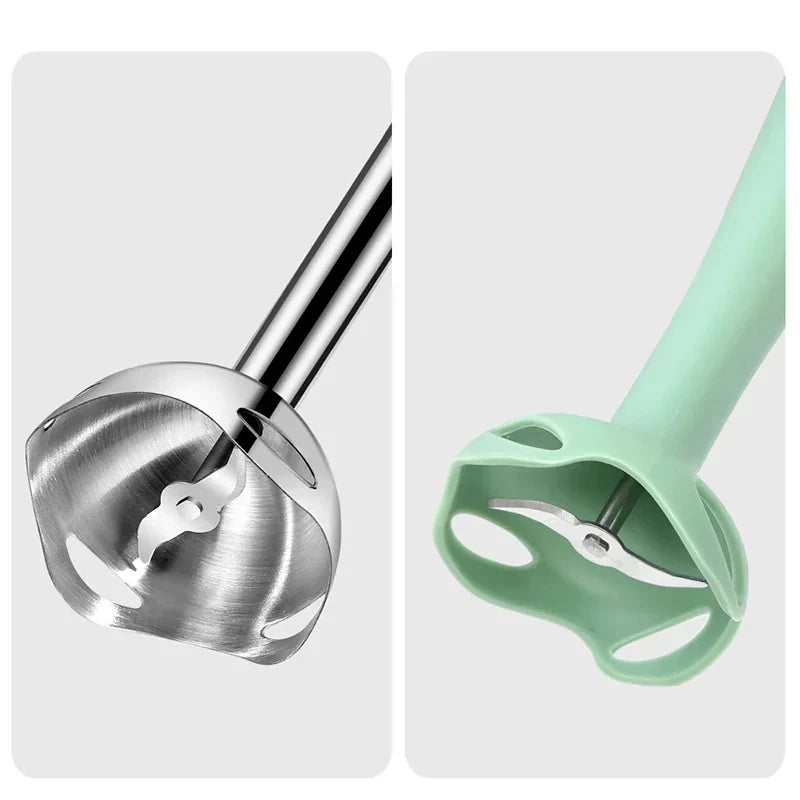 HOMEFISH Stabmixer Elektrischer Lebensmittel- und Gemüsezerkleinerer Handmixer für Smoothies und Saucen