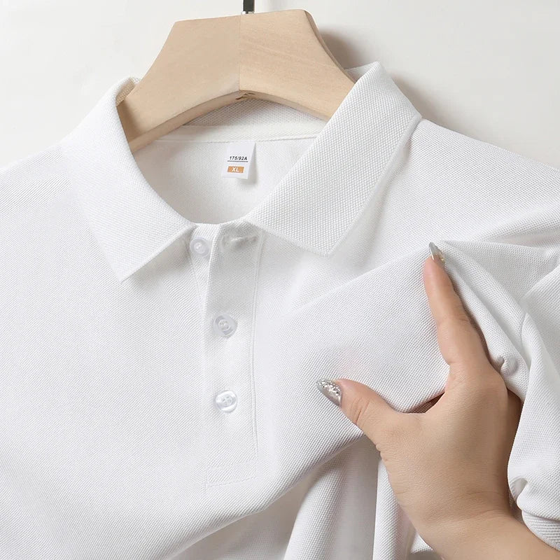Herren Einfarbig Casual Fashion Kurzarm POLO Shirt Sommer Bequemes Top