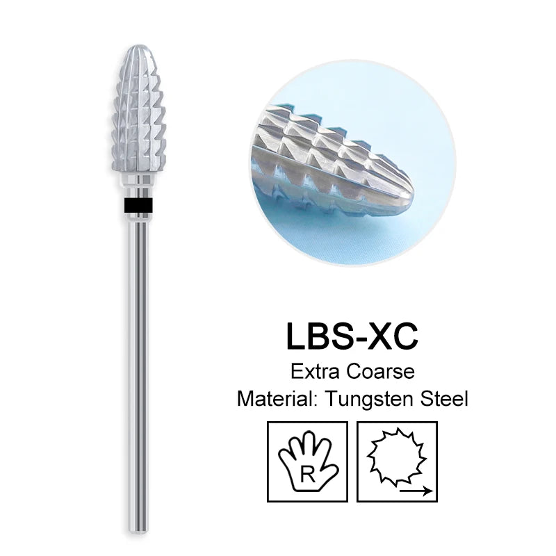 Nagel Bohrer Bits Hartmetall Große Kegel Elektrische Fräser Gel Polish Remover Schleifen Werkzeuge DIY Zubehör Liefert